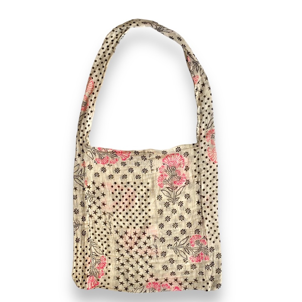Free People Reusable Tote Linen Lightweight Shopping Bag
